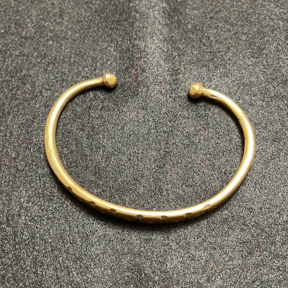 Solid brass bracelet